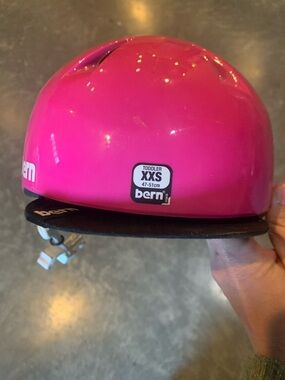Bern Toddler XXS Helmet in Bright Pink with Visor